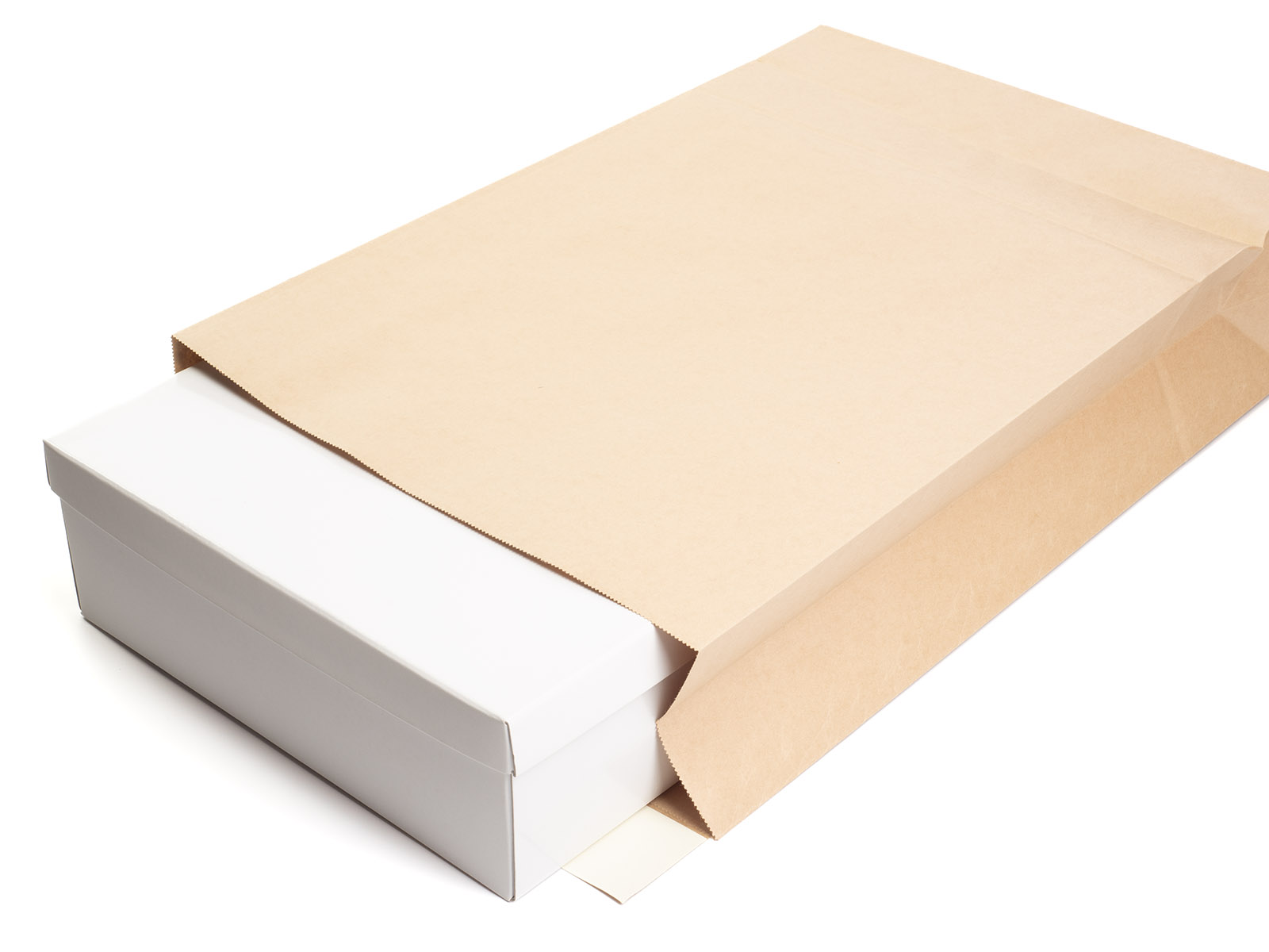 外袋の中に靴箱が入っています